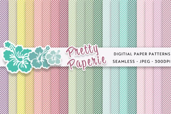 20 Striped Digital Paper Backgrounds for Effortless Creativity