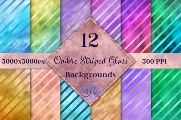 Adding Depth and Motion with Ombre Striped Glass Backgrounds