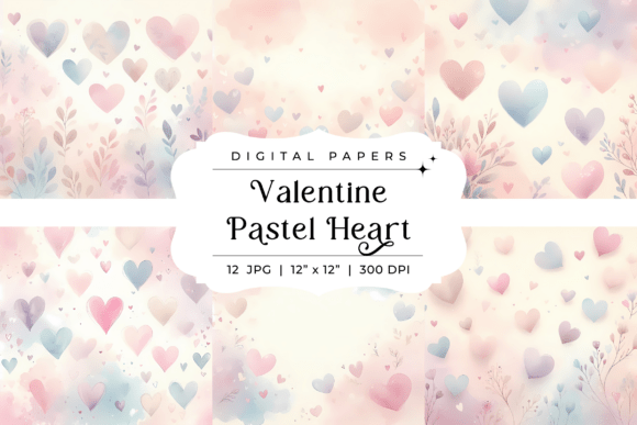 Designing with Heart: Using Valentine Pastel Heart Backgrounds