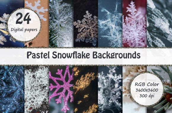 Designing with Pastel Snowflake Backgrounds: A Creative Guide