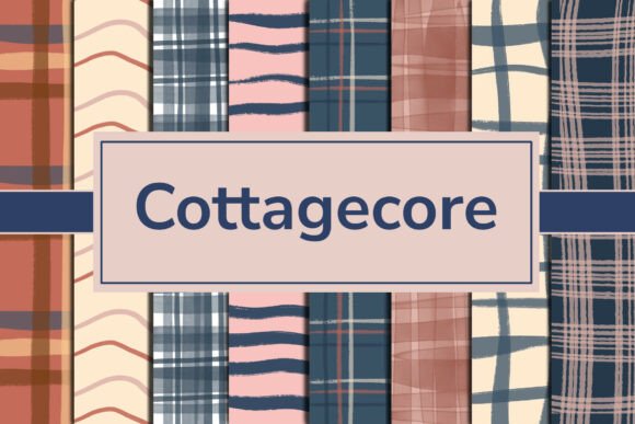 Earthy Blue Cottagecore Backgrounds for Your Projects