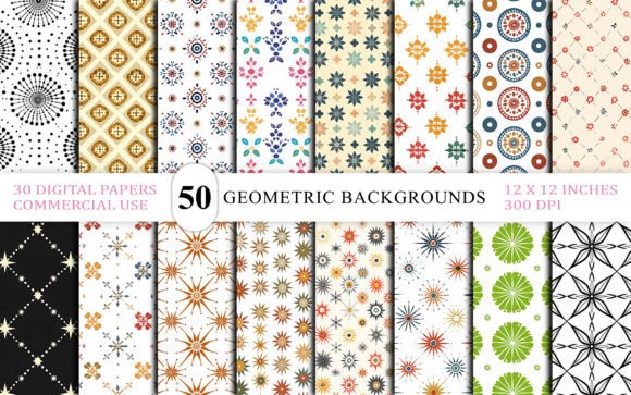 Elevate Your Visuals with Decorative Geometric Backgrounds