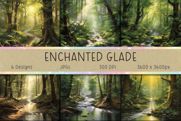 Enchanted Forest Glade Backgrounds: A Digital Sanctuary