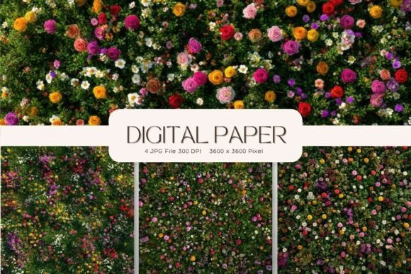 Flower Backgrounds Wall Art Wallpaper_60: A Digital Design Asset