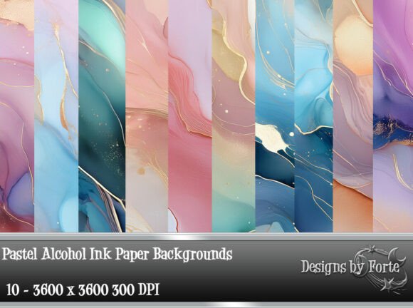 Pastel Alcohol Ink Paper Backgrounds: A Designer's Guide