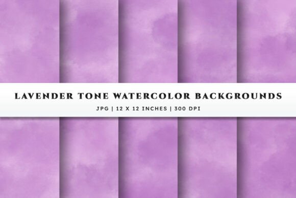 Soft Lavender Watercolor Backgrounds for Your Projects