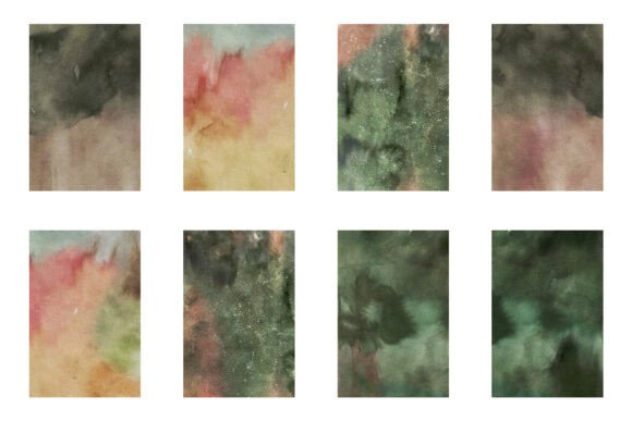 Using Watercolor Green & Pink Backgrounds in Your Designs