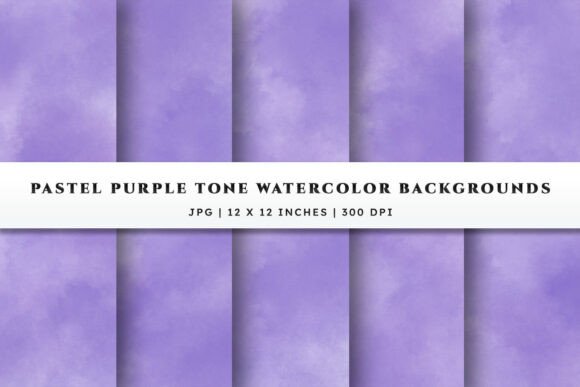 Watercolor Backgrounds - Pastel Purple: A Designer's Soft Focus