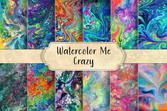 Watercolor Me Crazy Abstract Backgrounds: A Designer's Dream Asset